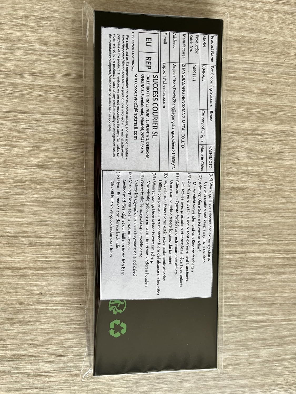 Dog Scissors for Grooming, Curved Dog Grooming Scissors with Safety round Tips, 6.5 Inch, Curved Blade, Light Weight, No Stabbing with Blunt Tip.