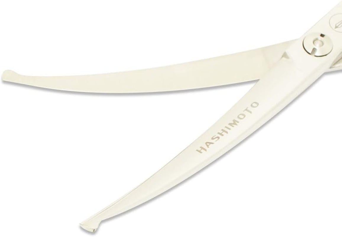 Dog Scissors for Grooming, Curved Dog Grooming Scissors with Safety round Tips, 6.5 Inch, Curved Blade, Light Weight, No Stabbing with Blunt Tip.
